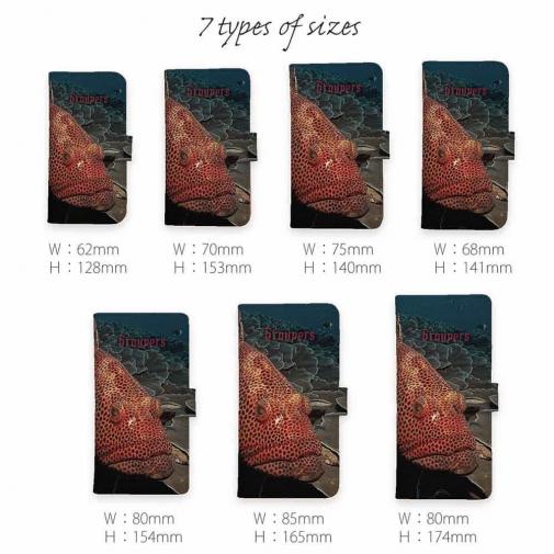 【手帳型】グルーバー・フィッシュ(アカハタ類)　アメコミ風