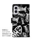 【手帳型】ボーン・フィッシュ　ブラック