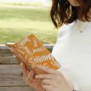 【手帳型】ボーン・フィッシュ　オレンジ