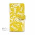 【手帳型】ボーン・フィッシュ　イエロー