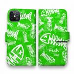 【手帳型】ボーン・フィッシュ　グリーン