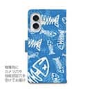 【手帳型】ボーン・フィッシュ　ブルー