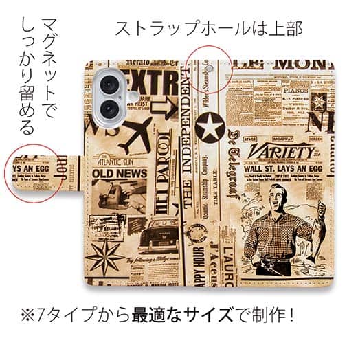 【手帳型】ビンテージ・アングラー