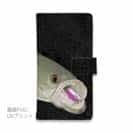 【手帳型】【佐藤ケロ子】シーバスの食欲　ブラック