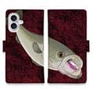 【手帳型】【佐藤ケロ子】シーバスの食欲　バイオレンスレッド