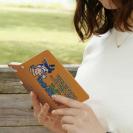 【手帳型】【釣りざんまい】ついついウトウトしちゃった釣り人_カラフルオレンジ