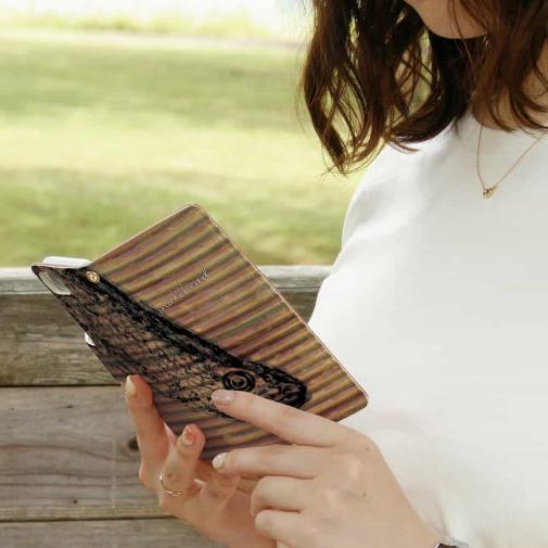 【手帳型】ライギョ　鉄錆