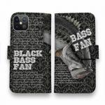 【手帳型】ブラックバス