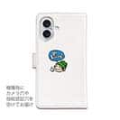 【手帳型】【釣りざんまい】ゴムボートアングラー_カラフルホワイト