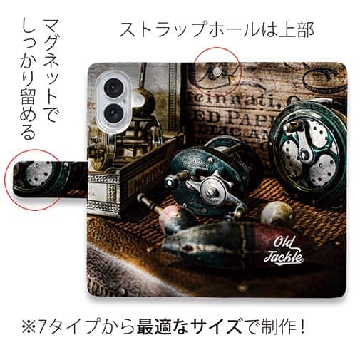 【手帳型】フライのオールドTackle