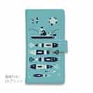 【手帳型】【釣りざんまい】愛犬と釣りを楽しむアングラー_カラフルミントブルー