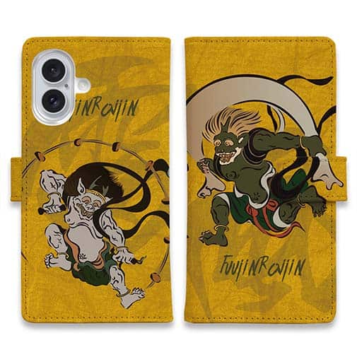 【手帳型】風神雷神