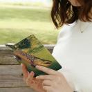 【八百板浩司】【手帳型】Brook Trout & Mayfly メイフライにかかったブルックトラウ