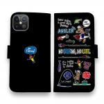 【手帳型】【釣りざんまい】釣りに行きませんか?_カラフルブラック