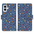 【手帳型】【釣りざんまい】ルアーコレクション_カラフルデニム風