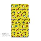 【手帳型】【釣りざんまい】ルアーコレクション_カラフルイエロー