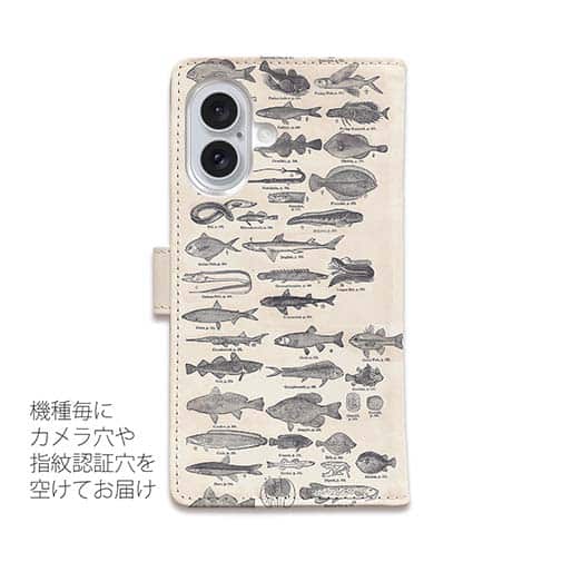【手帳型】魚図鑑　1890年版