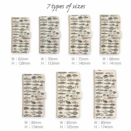 【手帳型】魚図鑑　1890年版