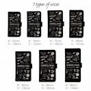 【手帳型】【釣りざんまい】釣りに行きませんか?_ブラック