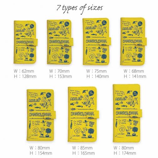 【手帳型】【釣りざんまい】釣りに行きませんか?_イエロー