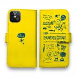 【手帳型】【釣りざんまい】釣りに行きませんか?_イエロー