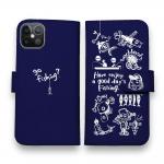 【手帳型】【釣りざんまい】魚釣りに出かけよう!_ネイビー