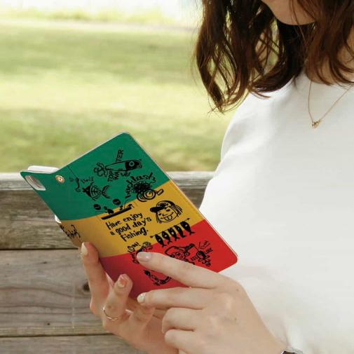 【手帳型】【釣りざんまい】魚釣りに出かけよう!_ラスタカラー