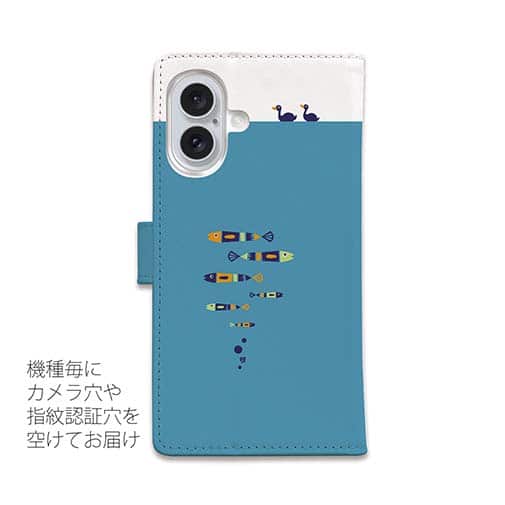 【手帳型】【釣りざんまい】のんびりと釣りを楽しむ