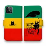 【手帳型】【釣りざんまい】カエルが釣りをするでケロ_カラフルラスタカラー