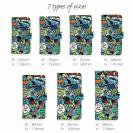 【手帳型】【釣りざんまい】爆釣アーティスティック_スカイブルー