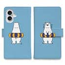 【手帳型】シロクマと浮き輪(wakat)