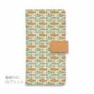 【手帳型】サーモンのシームレイスデザイン