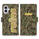 【手帳型】【reins】迷彩柄&ロゴ