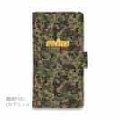 【手帳型】【reins】迷彩柄&ロゴ