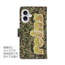 【手帳型】【reins】迷彩柄&ロゴ