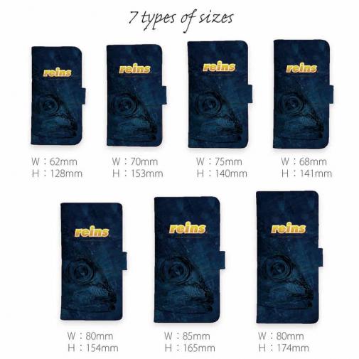 【手帳型】【reins】アジング&ロゴ