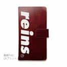 【手帳型】【reins】レッド&ロゴ