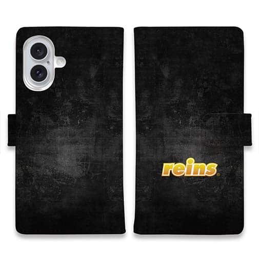 【手帳型】【reins】ブラックウォール&ロゴ