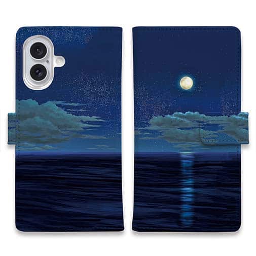 【手帳型】月明かりの道