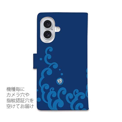 【手帳型】【釣りざんまい】ド​ラ​グ​鳴​り​っ​ぱ​な​し_波飛沫