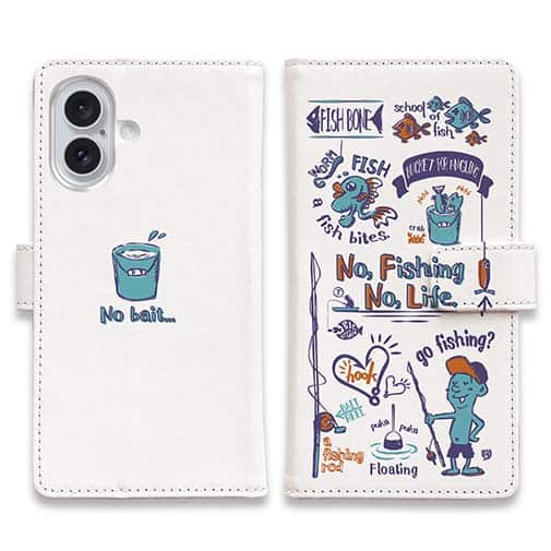 【手帳型】【釣りざんまい】釣りが好きなんです_レトロ