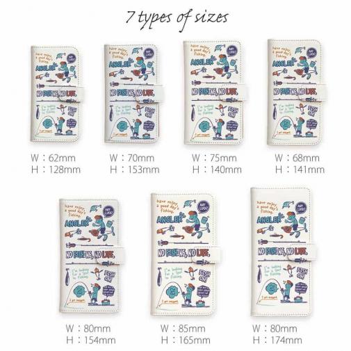 【手帳型】【釣りざんまい】釣りに行きませんか?_レトロブルー