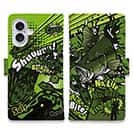 【手帳型】【FISH MAN】エキサイティングバイト! マッドグリーン