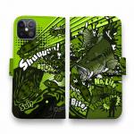 【手帳型】【FISH MAN】エキサイティングバイト! マッドグリーン