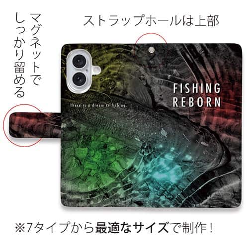 【手帳型】【FISH MAN】FISHING REBORN