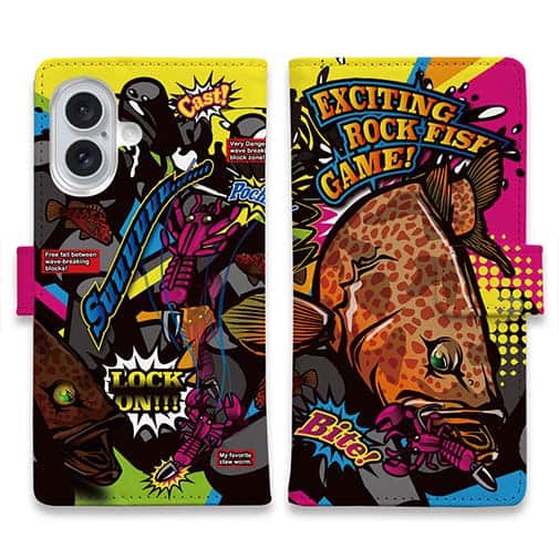 【手帳型】【FISH MAN】エキサイティングロックフィッシュゲーム！