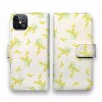 【手帳型】ミモザ（ホワイト）