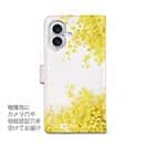 【手帳型】ミモザのウォーターカラー