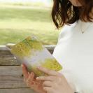 【手帳型】ミモザのウォーターカラー