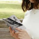 【手帳型】平政(ヒラマサ)墨絵風　白